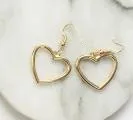 Heart Earrings For Big Heart Womens 