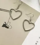 Heart Earrings For Big Heart Womens 
