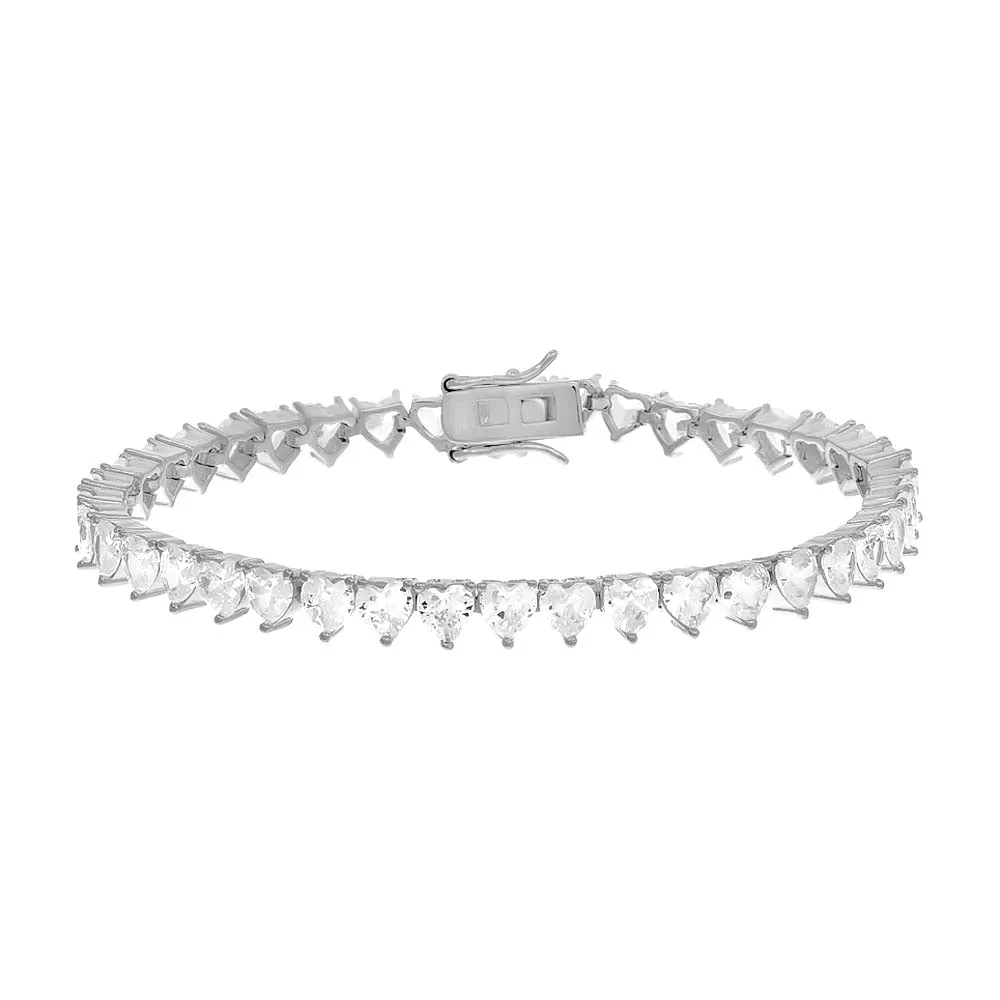 Heart Tennis Bracelet