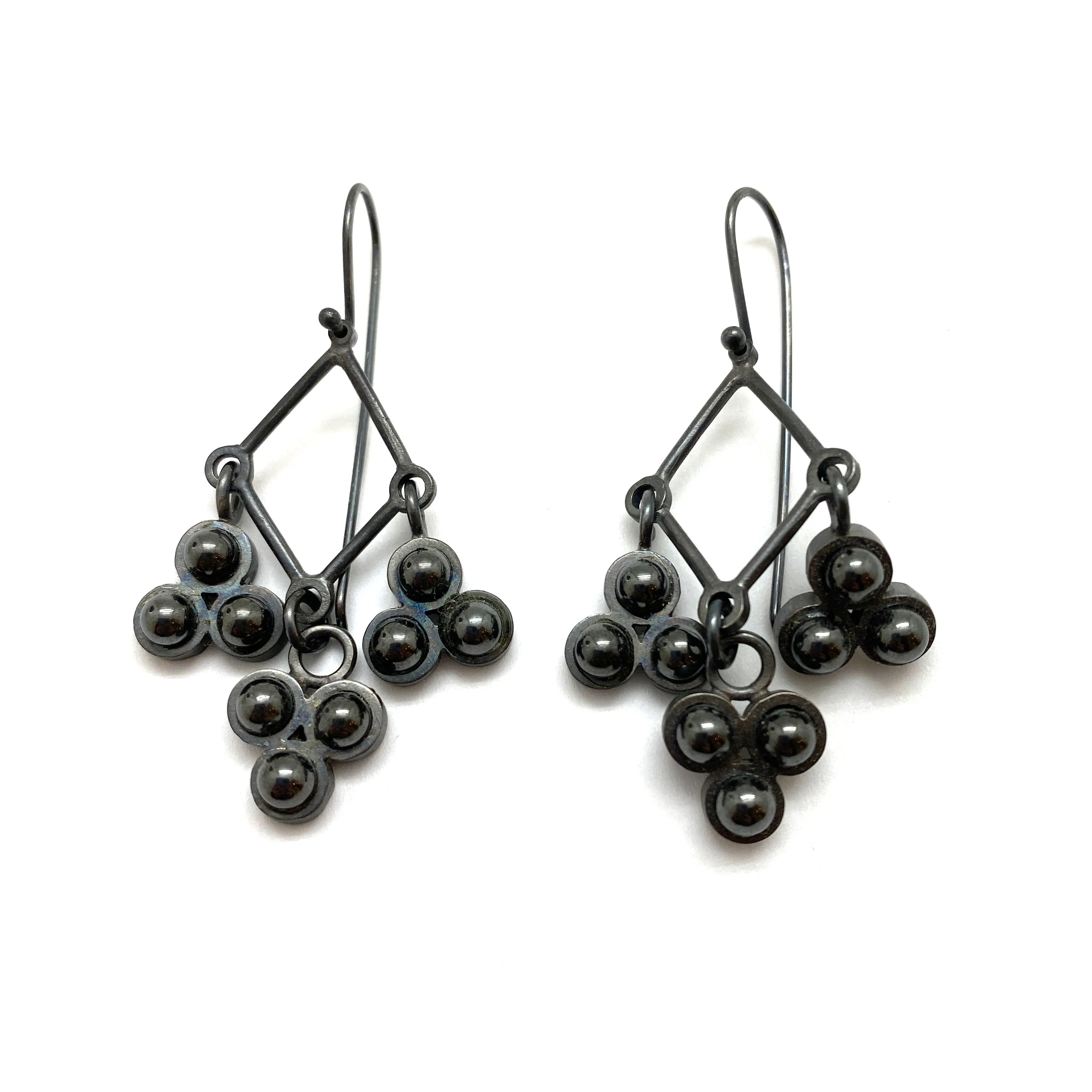 Hematite Chandelier Earrings