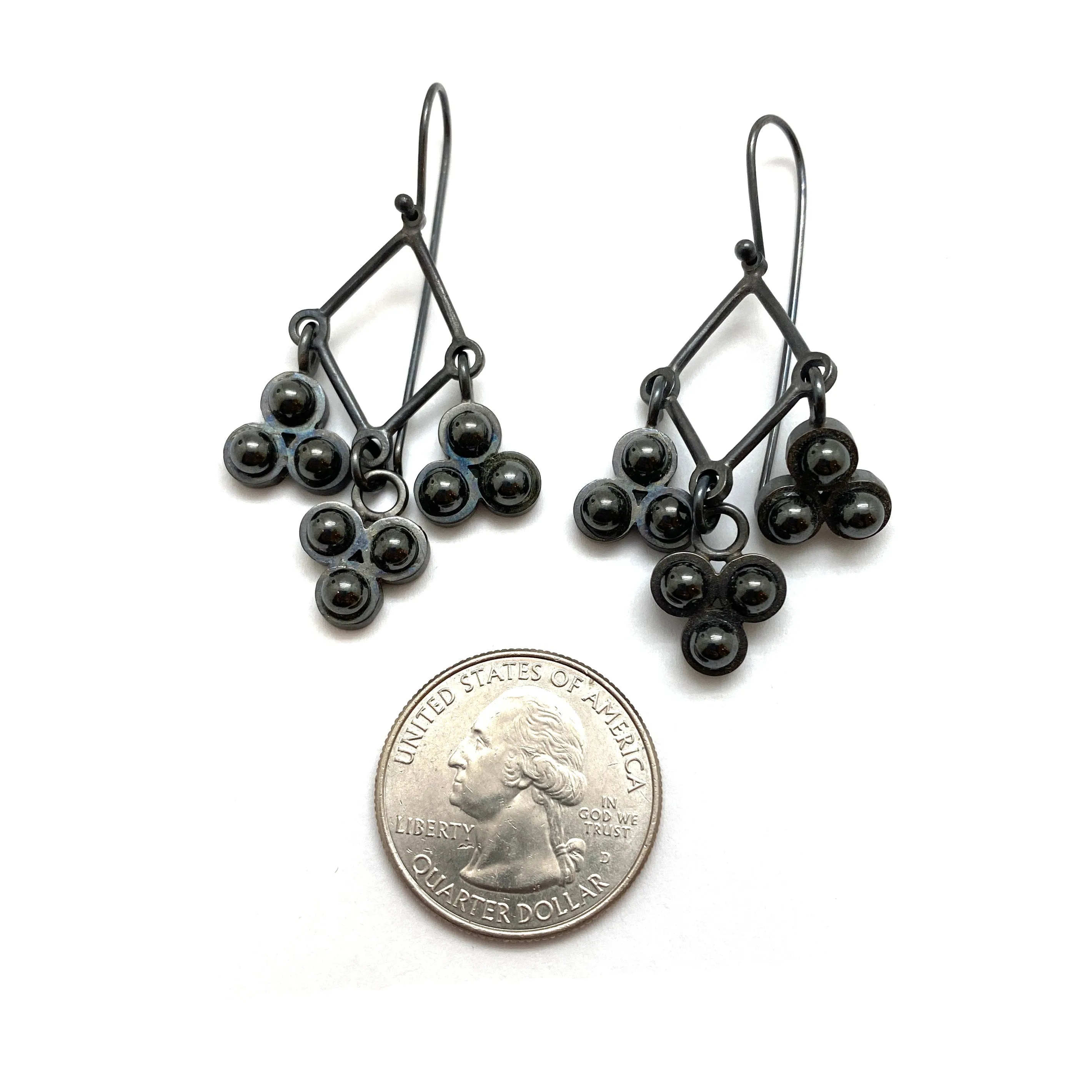 Hematite Chandelier Earrings