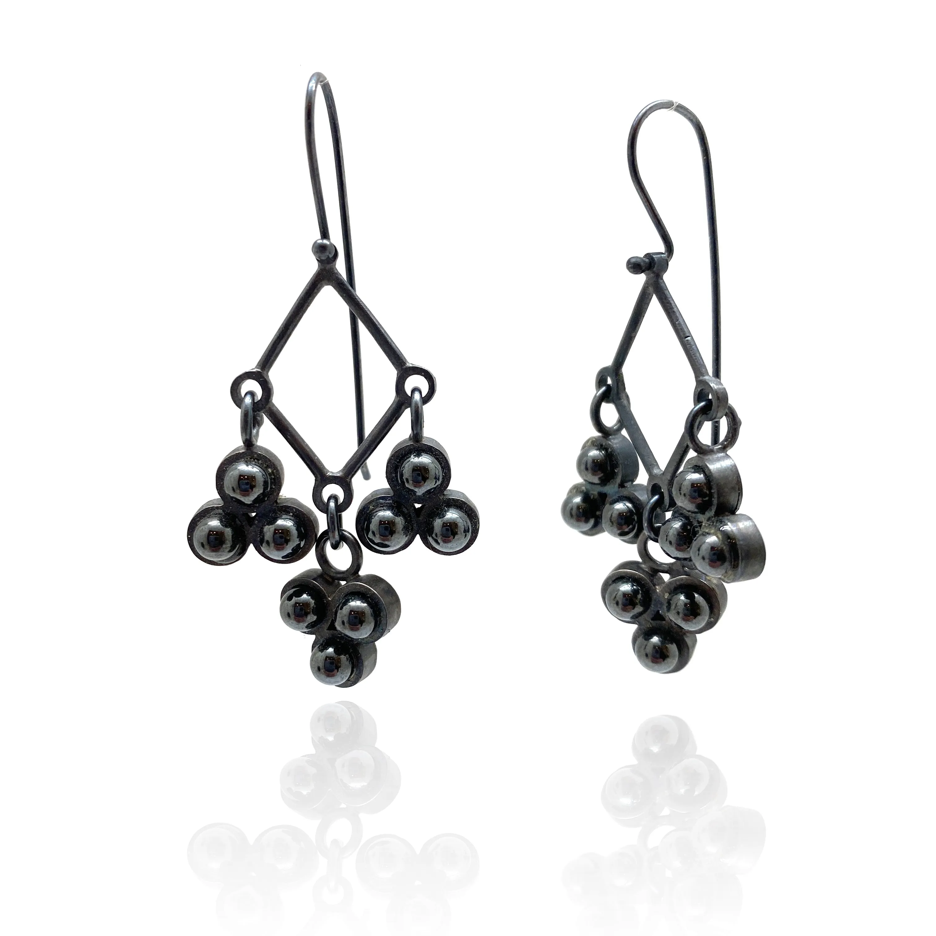 Hematite Chandelier Earrings