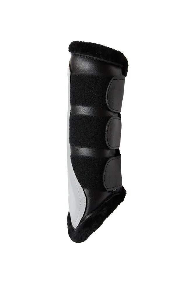 Horze Luminox Brushing Boots Front Black