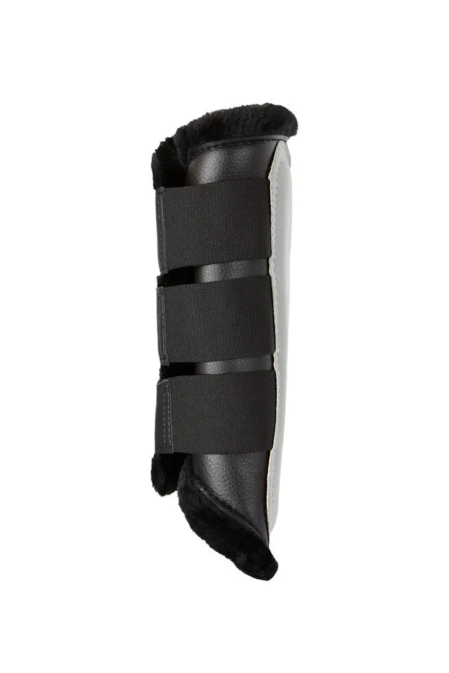 Horze Luminox Brushing Boots Front Black