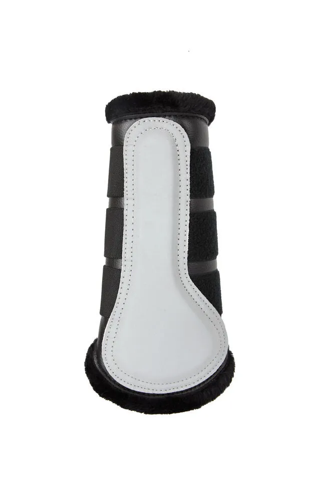 Horze Luminox Brushing Boots Front Black