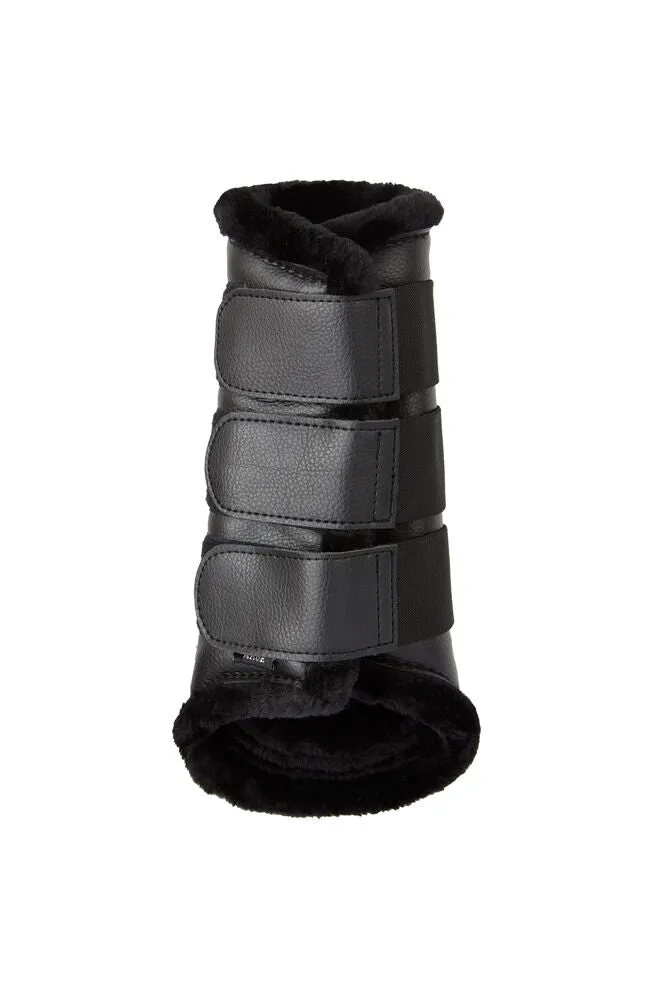 Horze Luminox Brushing Boots Front Black