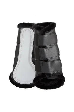 Horze Luminox Brushing Boots Front Black