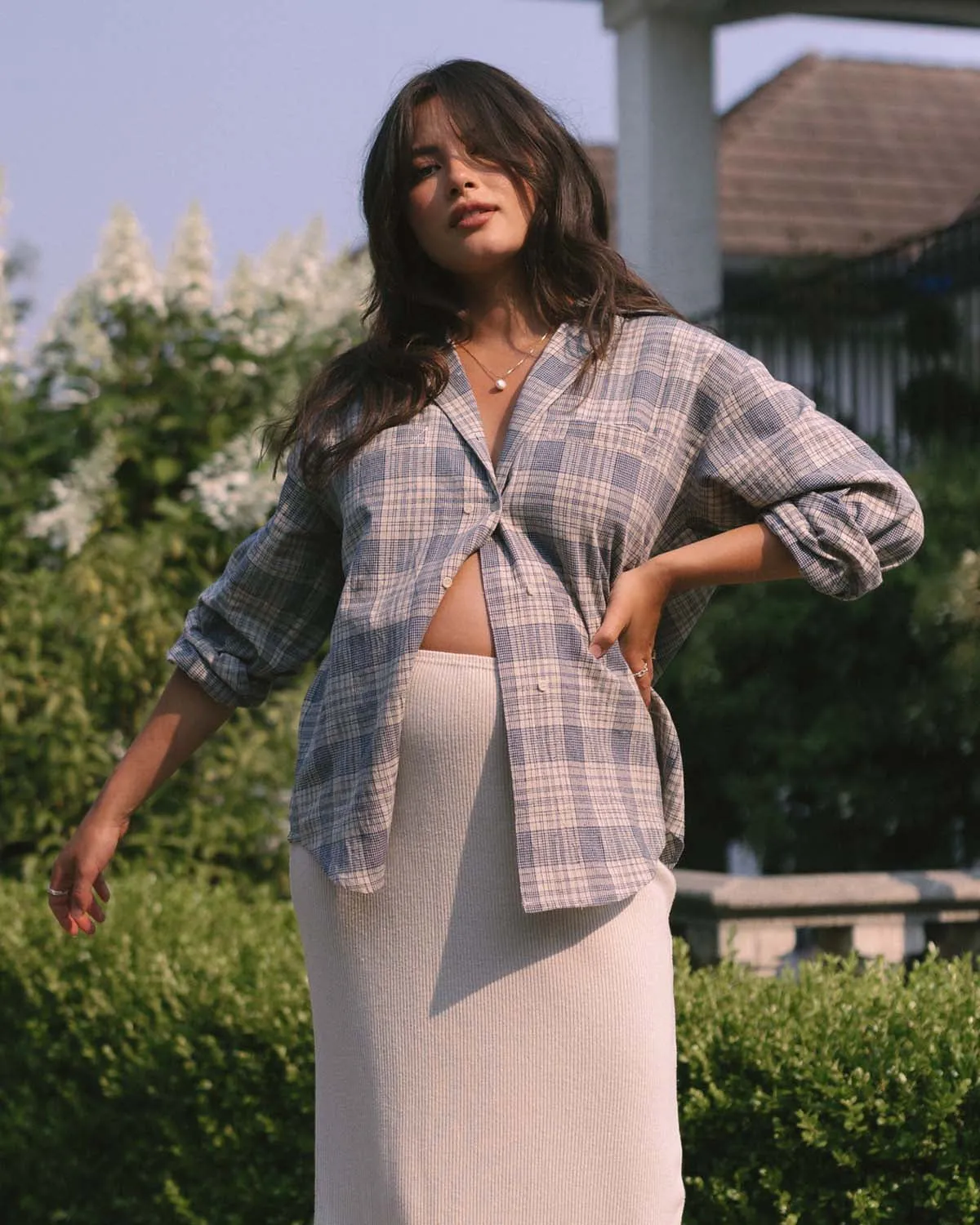 House Blouse | Blue Plaid