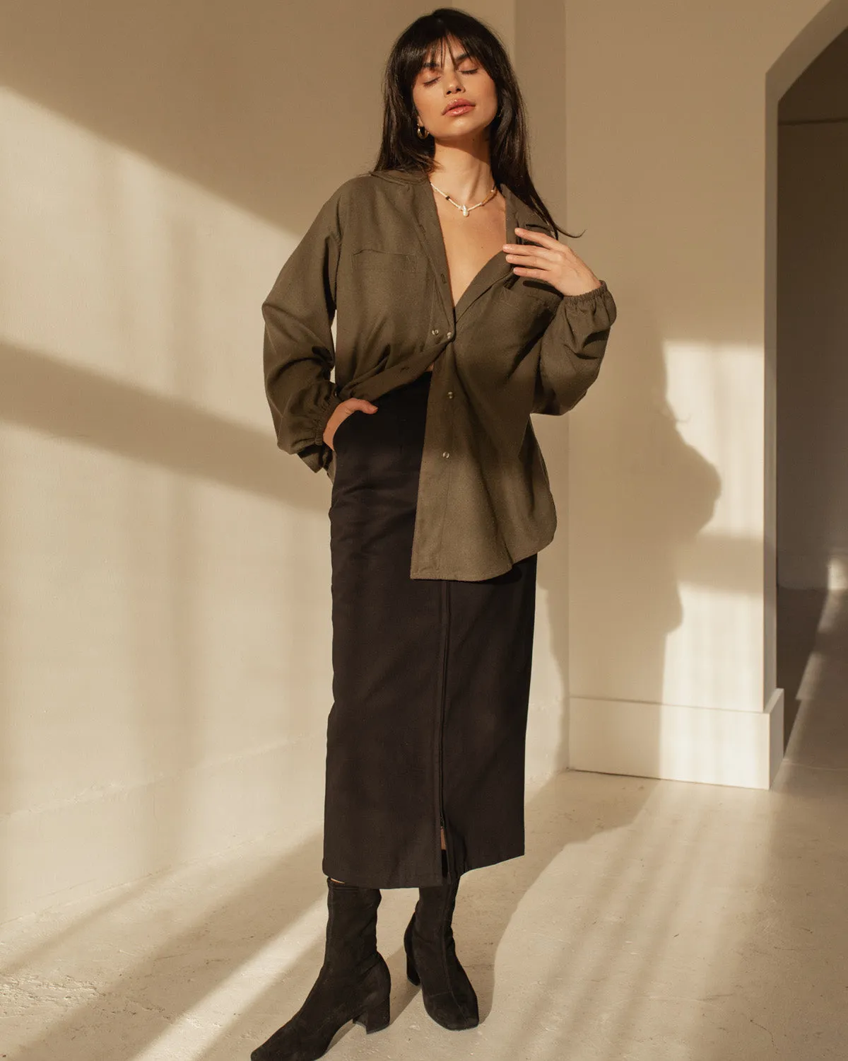 House Blouse | Olive