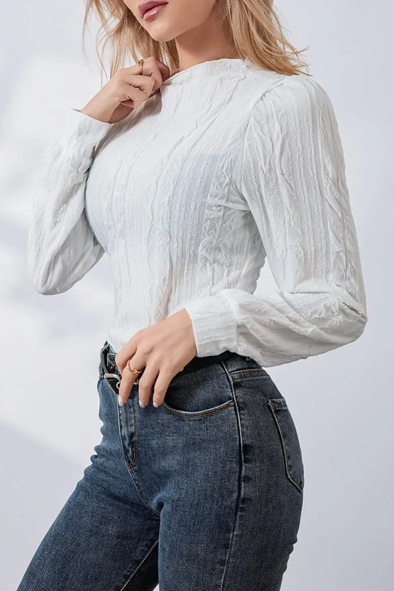 HTS1123 Timeless Cable Knit Top