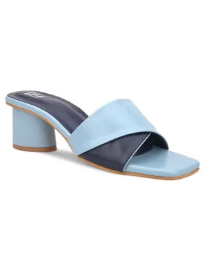 Hydes N Hues Navy Blue and Sky Blue Block Heels