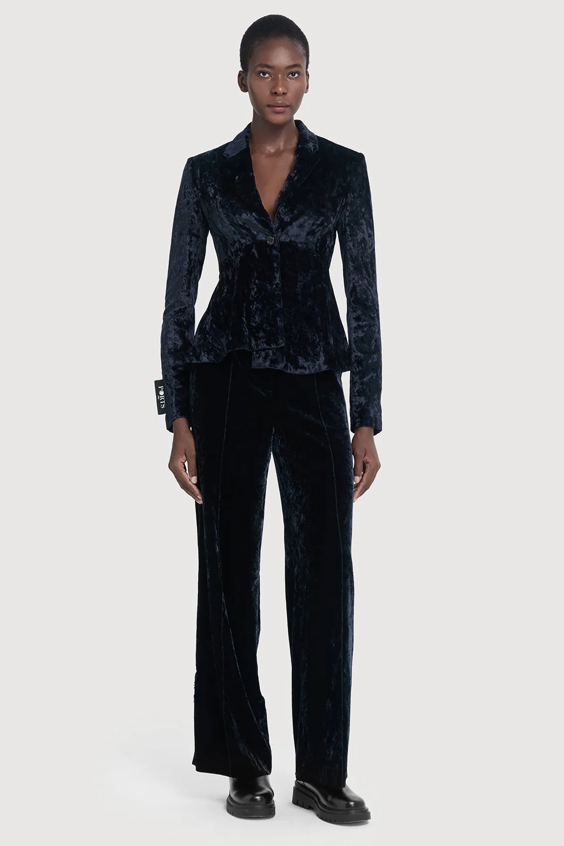 ICE FLORAL VELVET BLAZER
