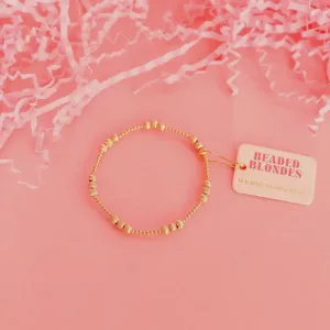 ILY Gold Fluted Bracelet Standard 6.75 inch