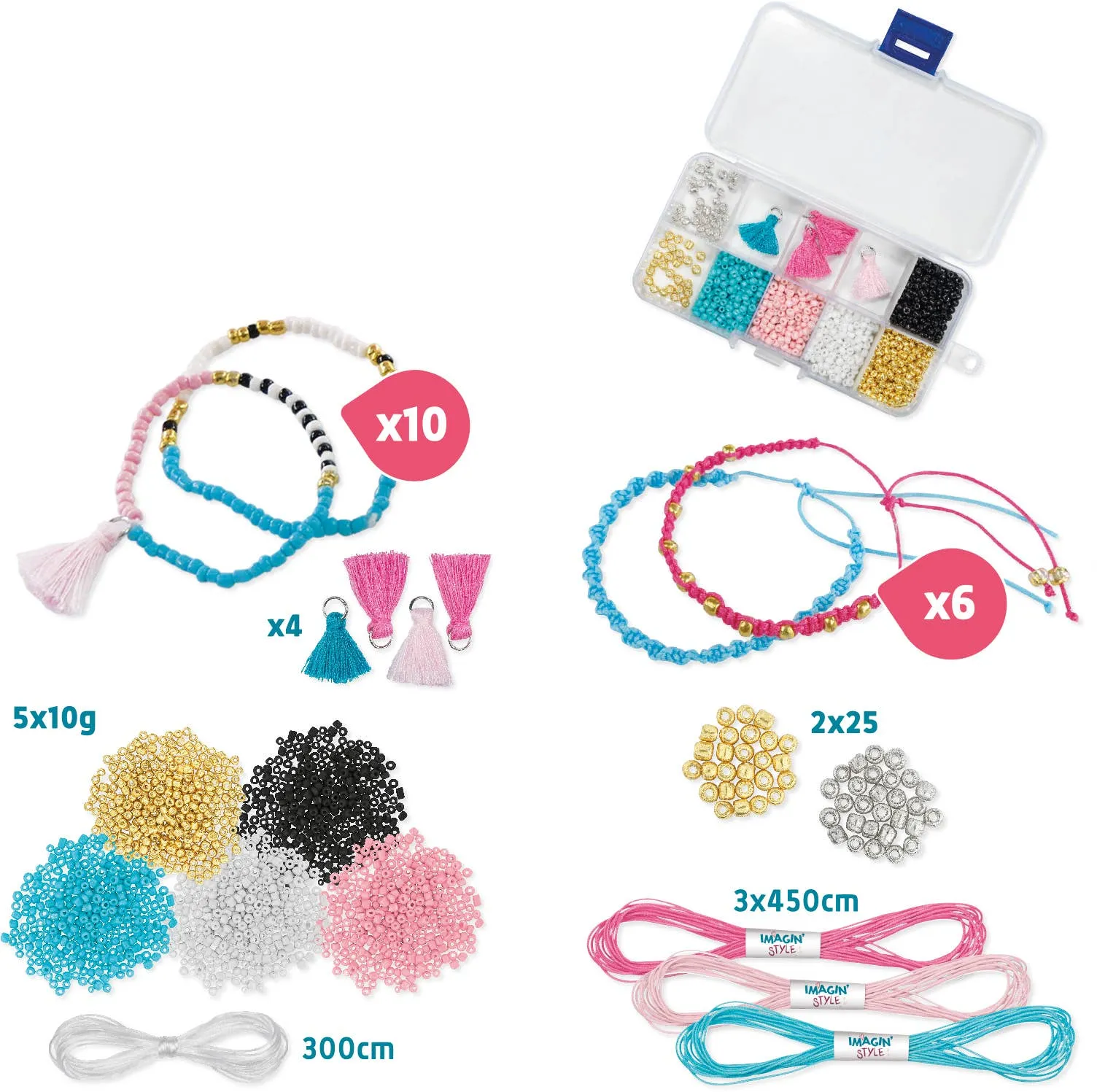 Imagin'Style Friendship Bracelet Studio 21 Piece Kit