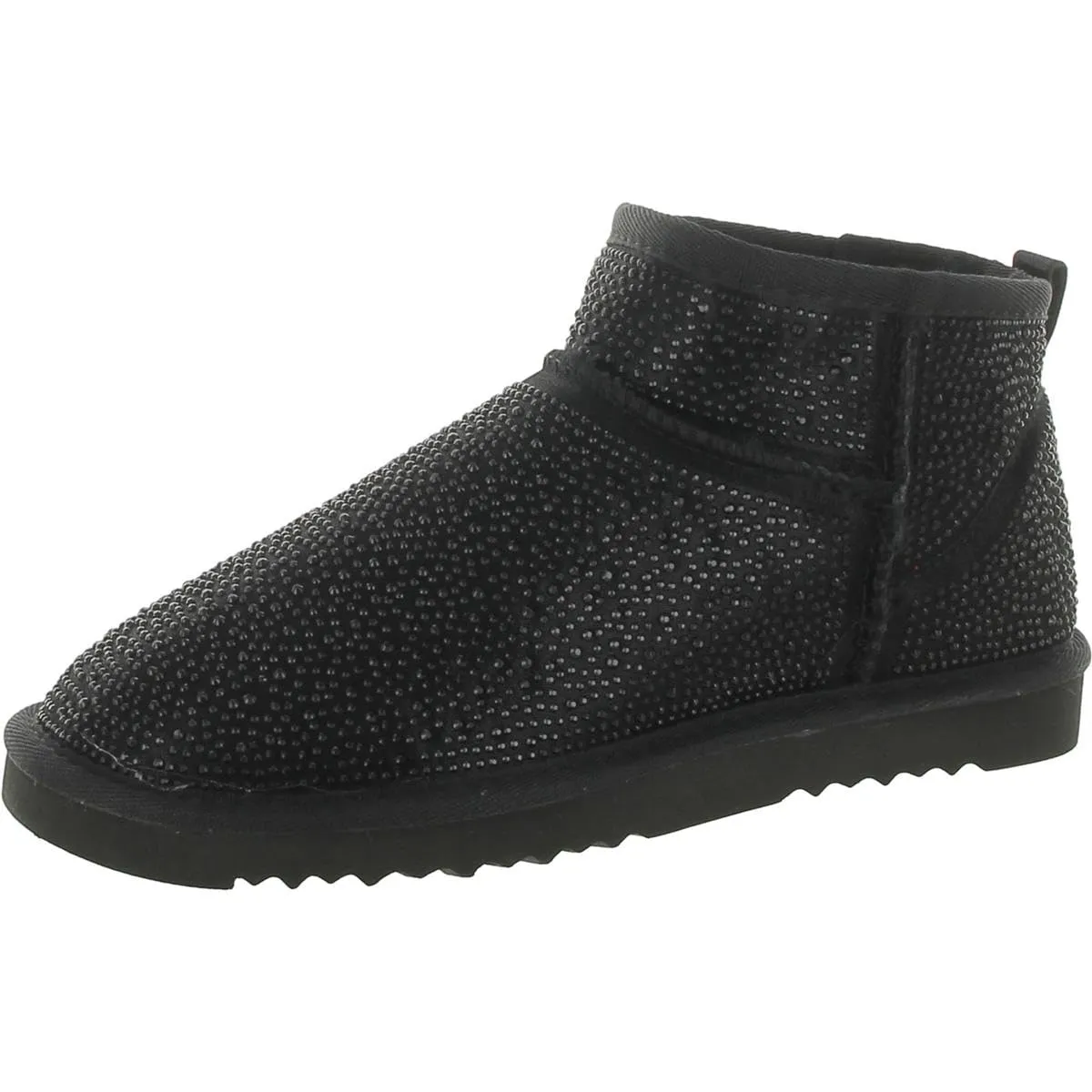 INC Womens Ariee Faux Fur Ankle Winter & Snow Boots Black 10 Medium (B,M)