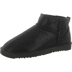 INC Womens Ariee Faux Fur Ankle Winter & Snow Boots Black 10 Medium (B,M)