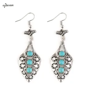 Indian Tribal Earrings Hippie Cowgirl Bohemian Earrings aritos Gypsy Earrings Native American Jewelry Navajo Boho  Earrings
