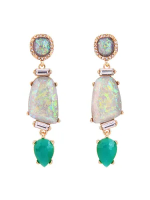 Irregular Artificial Gemstone Earrings