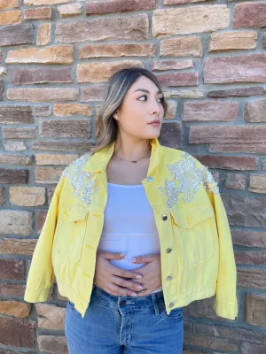Isabel Yellow Denim Jacket