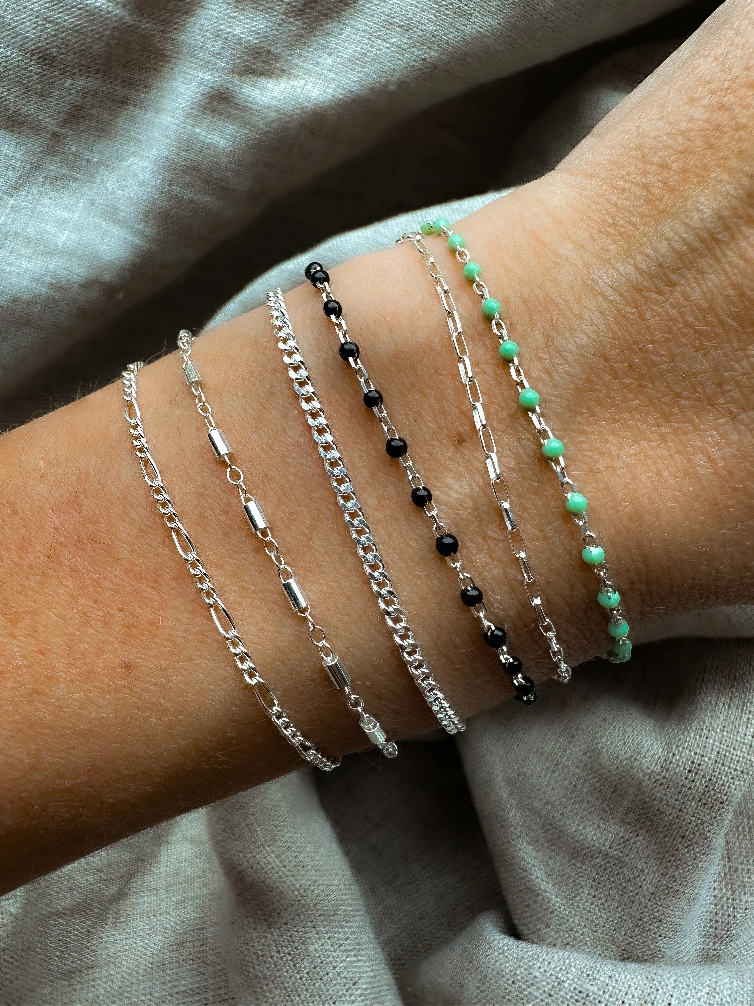 Italian Enamel Chain Bracelets