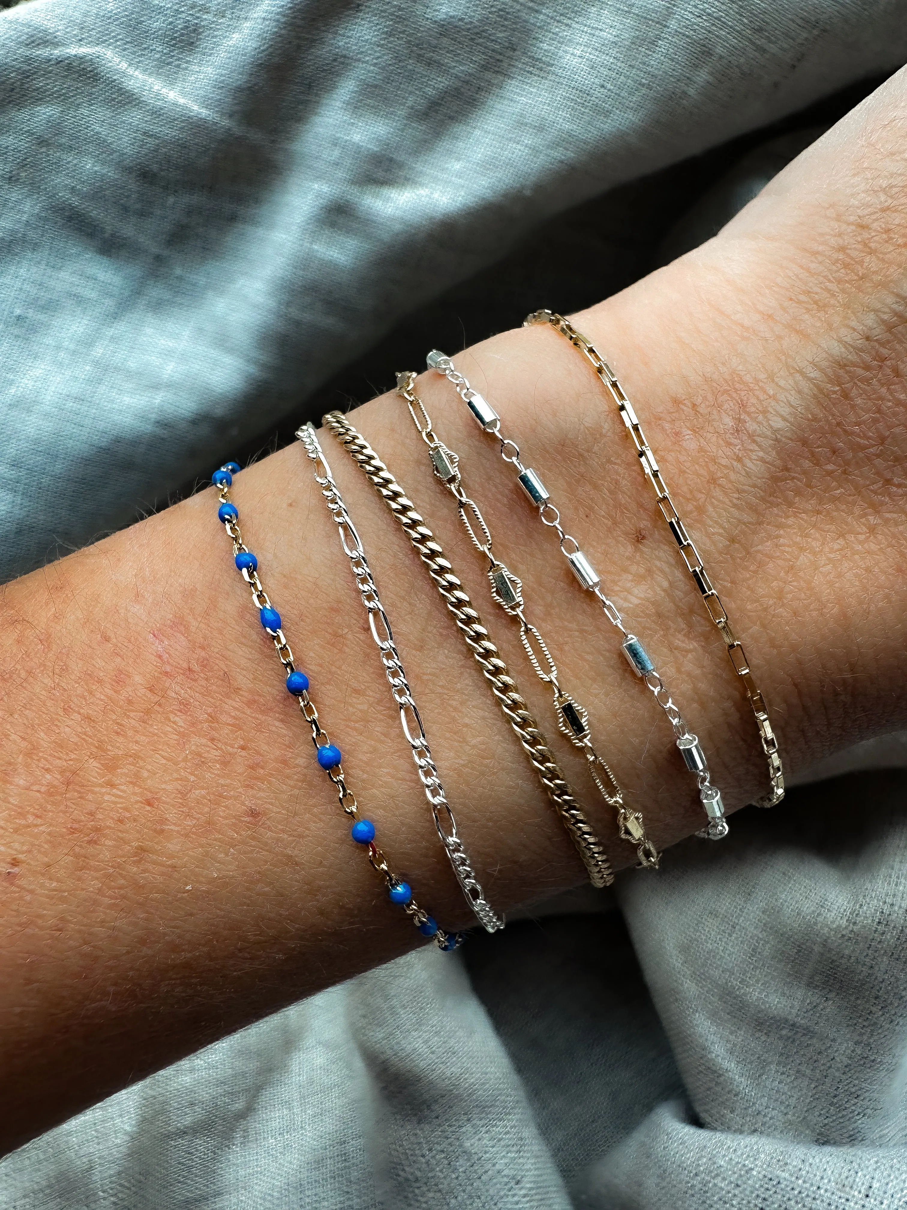 Italian Enamel Chain Bracelets