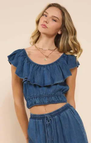 It's Pouring Ruffle Top