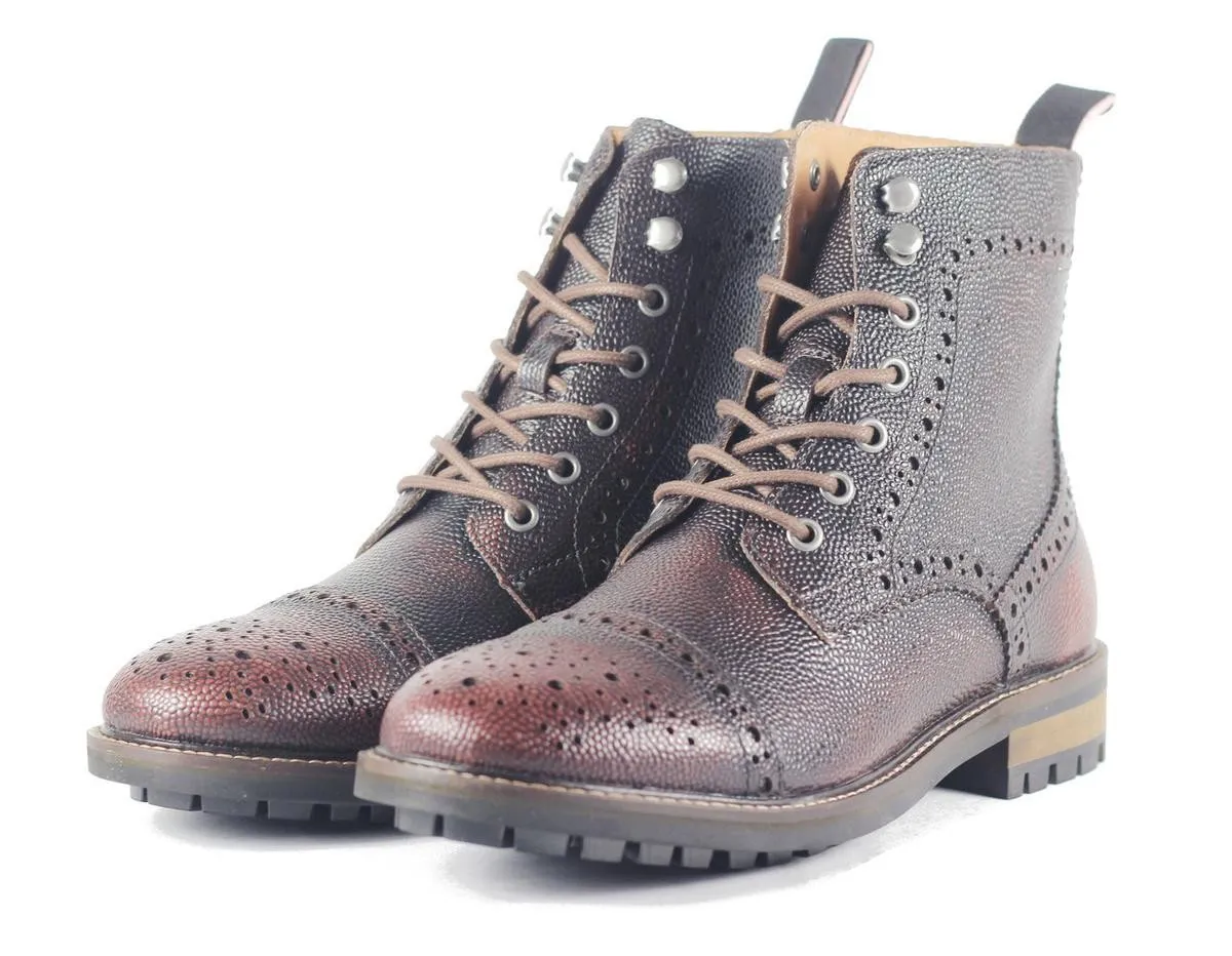 JD Fisk for Men: Forest Cognac Boot