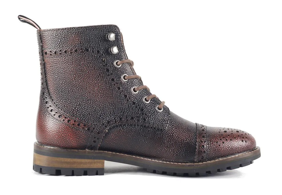 JD Fisk for Men: Forest Cognac Boot