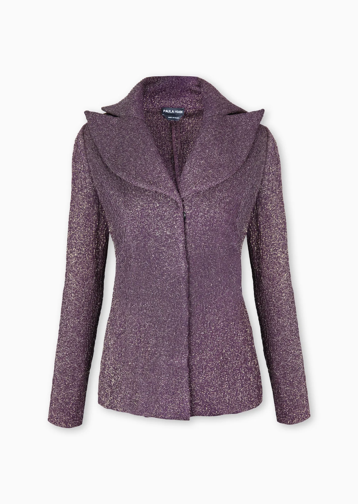 Jenette - Metallic Tuxedo Blazer Jacket