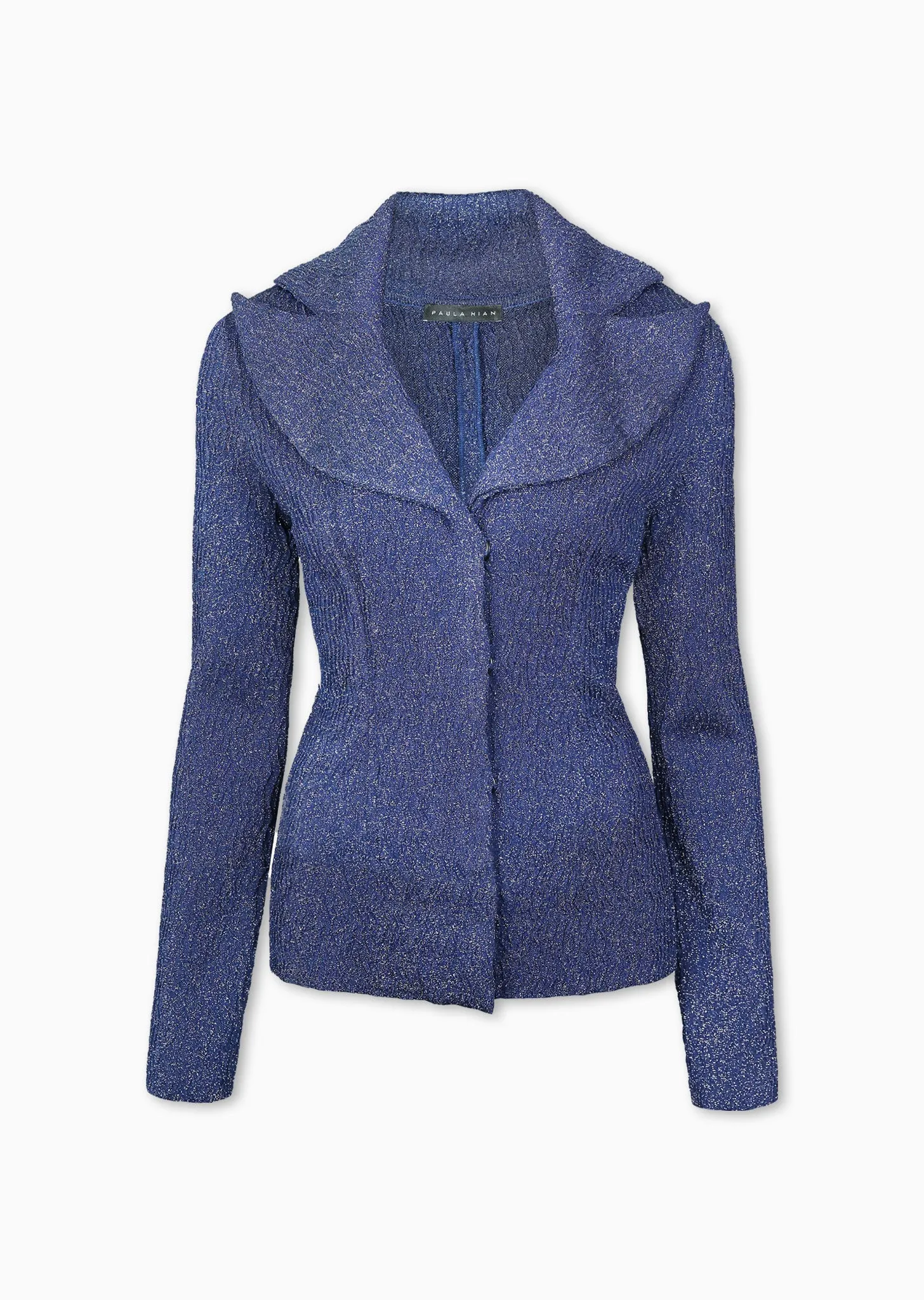 Jenette - Metallic Tuxedo Blazer Jacket