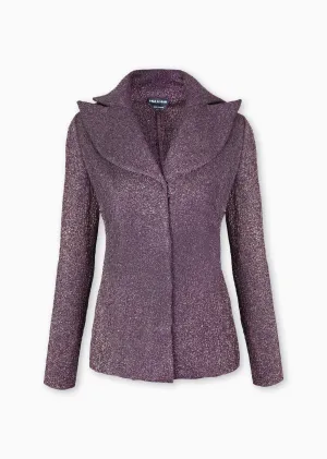 Jenette - Metallic Tuxedo Blazer Jacket