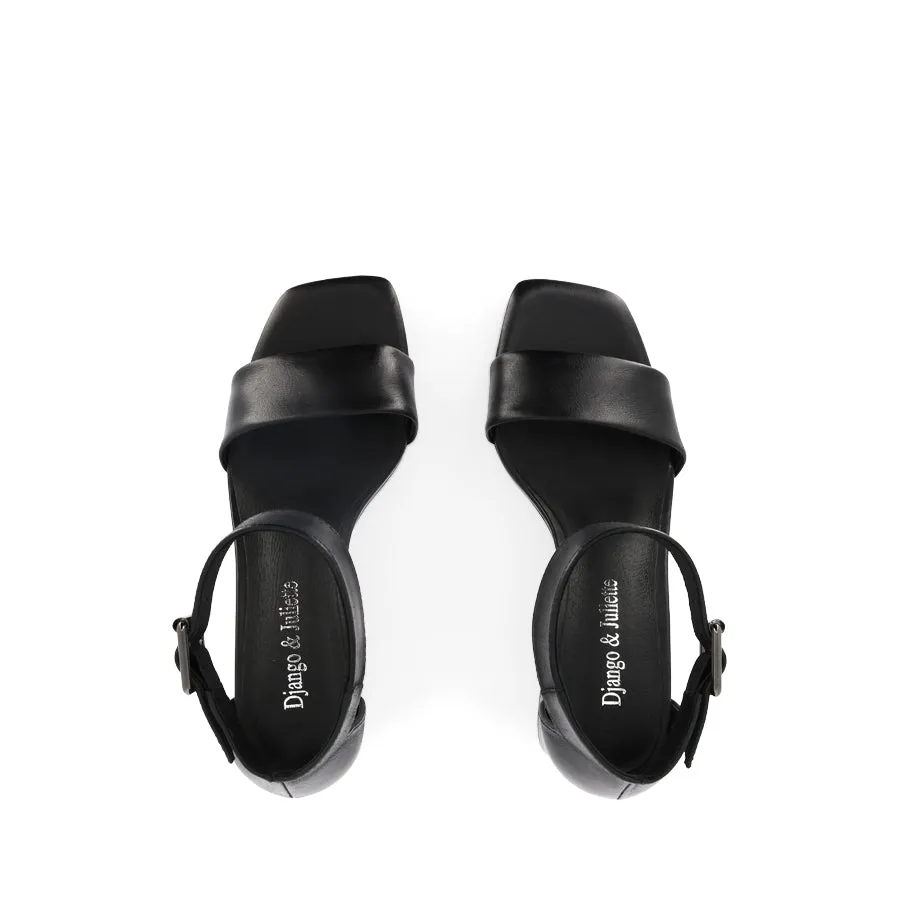 JINCA - BLACK BLACK LEATHER
