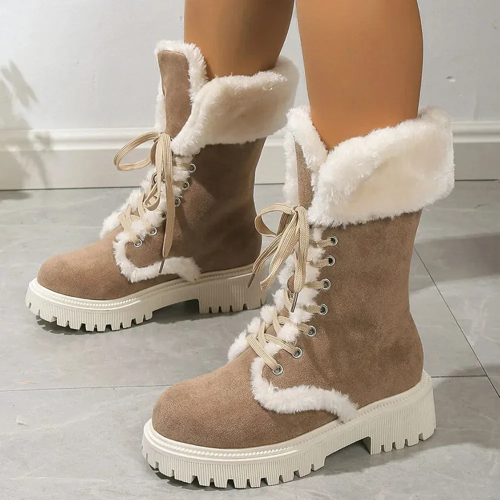 Jordie Fur Lined Combat Boots