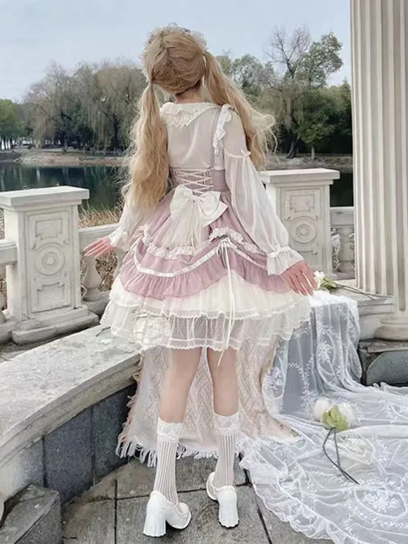 JSK Sweet Lolita Dress Polyester Sleeveless Jumper Sweet Lolita Dress