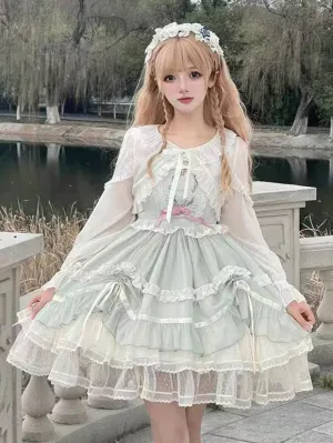JSK Sweet Lolita Dress Polyester Sleeveless Jumper Sweet Lolita Dress