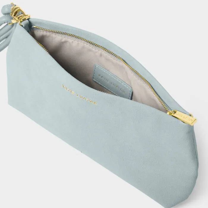 Katie Loxton Blue Mist Suedette Asha Clutch