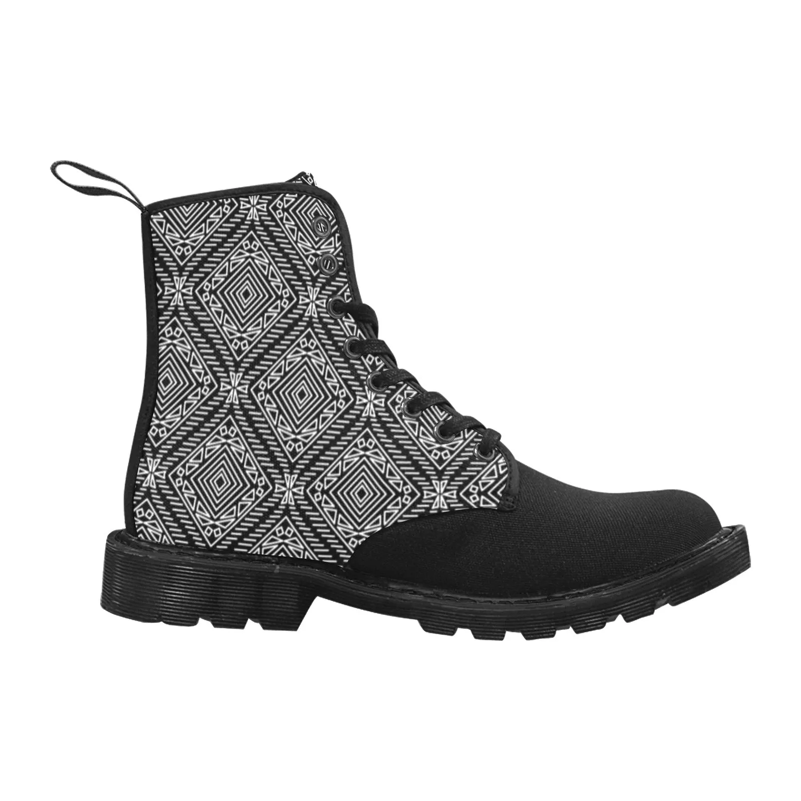 Kazi African Print Men Martin Boots