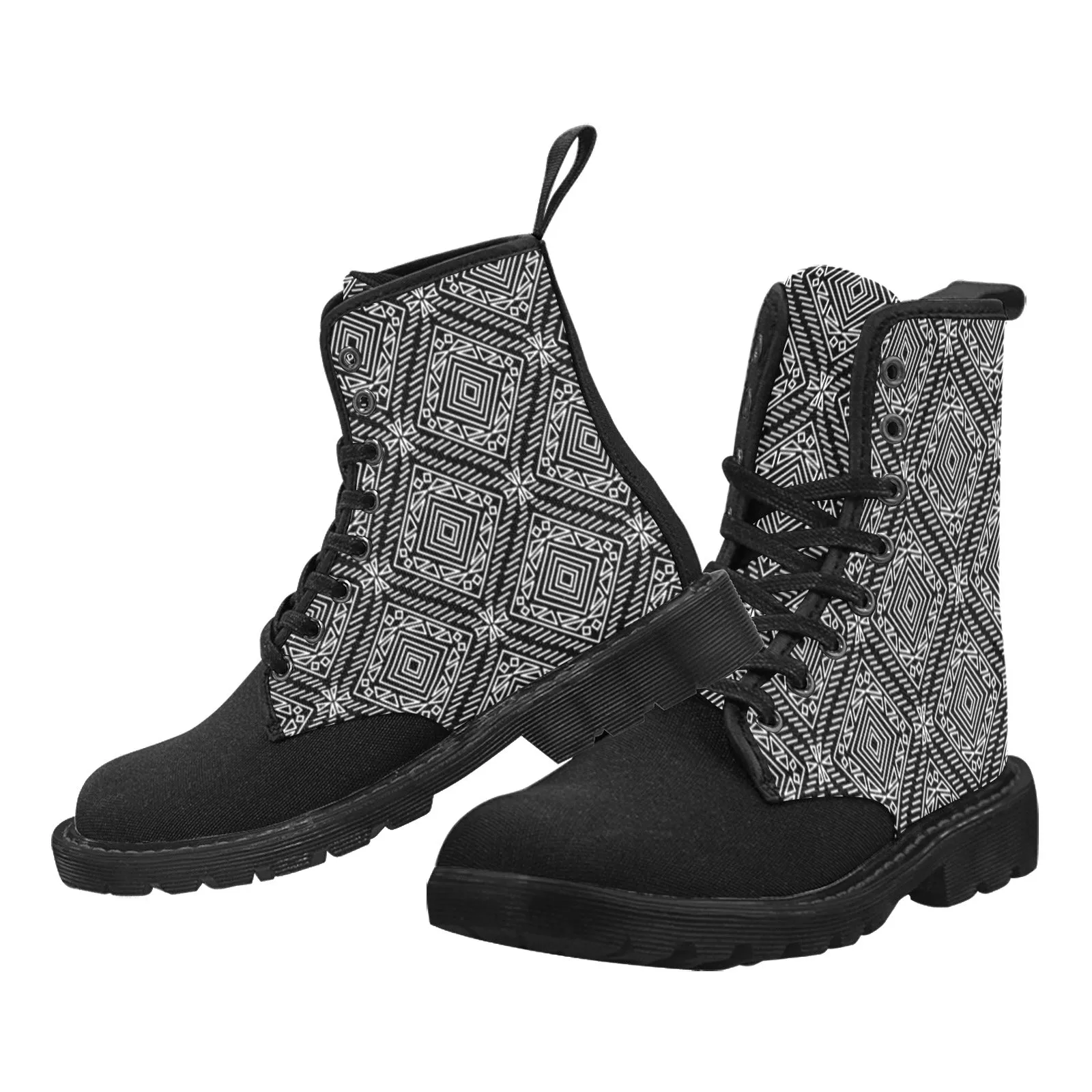 Kazi African Print Men Martin Boots