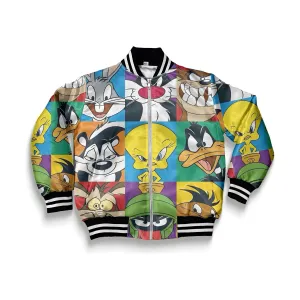 Kids Looney Collage Bomber