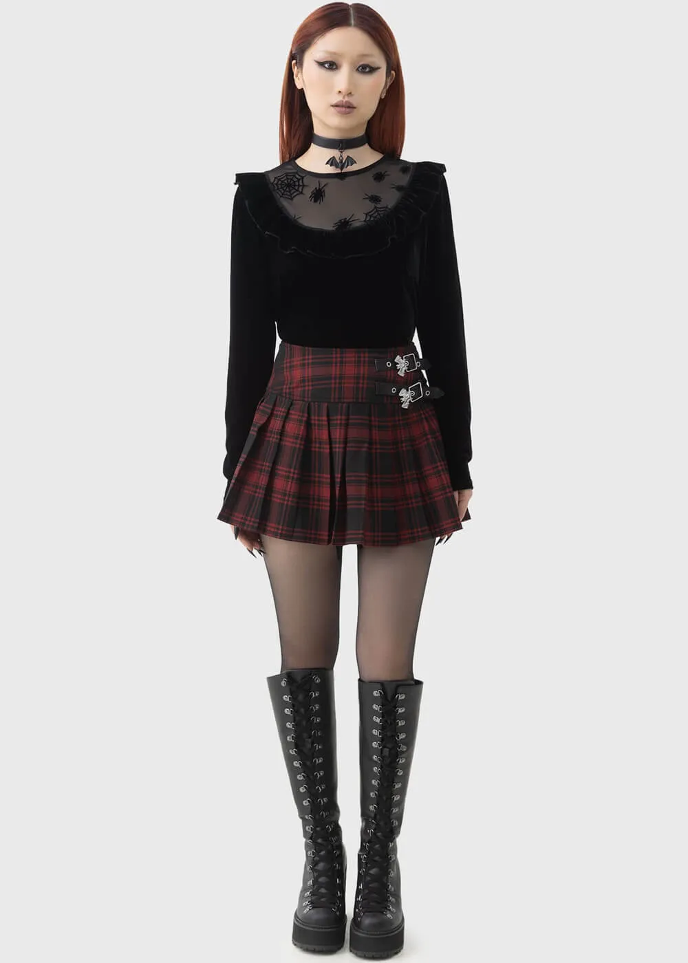 Killstar x Beetlejuice Here Lies Beetlejuice Knit Sweater Black