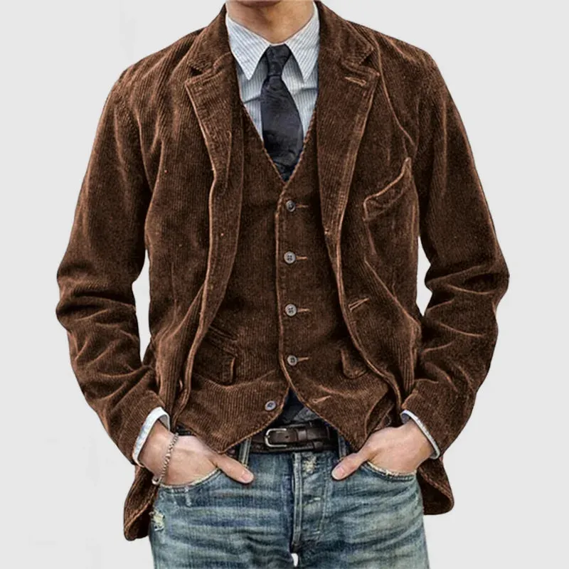 KlassikGlanz | Herren Vintage Blazer und Weste | Zeitlos und Elegant