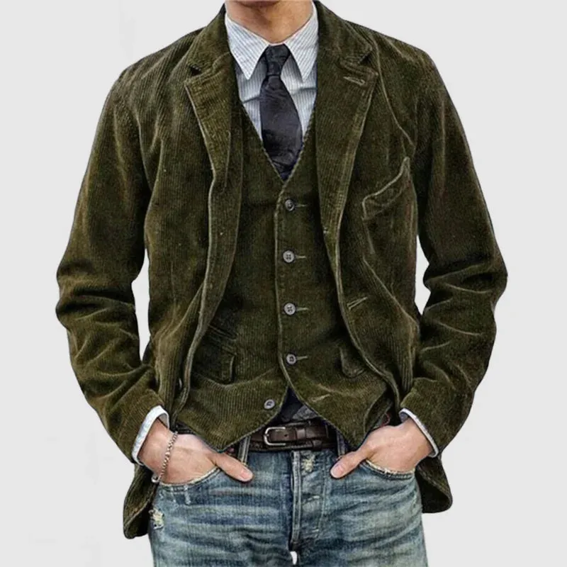 KlassikGlanz | Herren Vintage Blazer und Weste | Zeitlos und Elegant