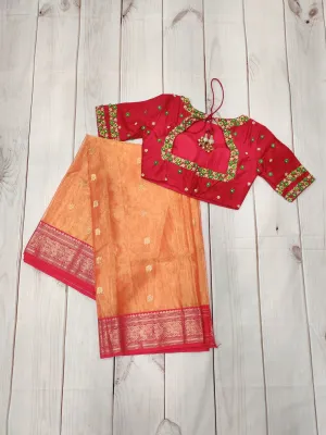 Kora banarasi saree,red Blouse,Saree Belt,Saree stitched blouse,handloom sarees,Ready to wear saree blouse,Stitchedsareeblouse