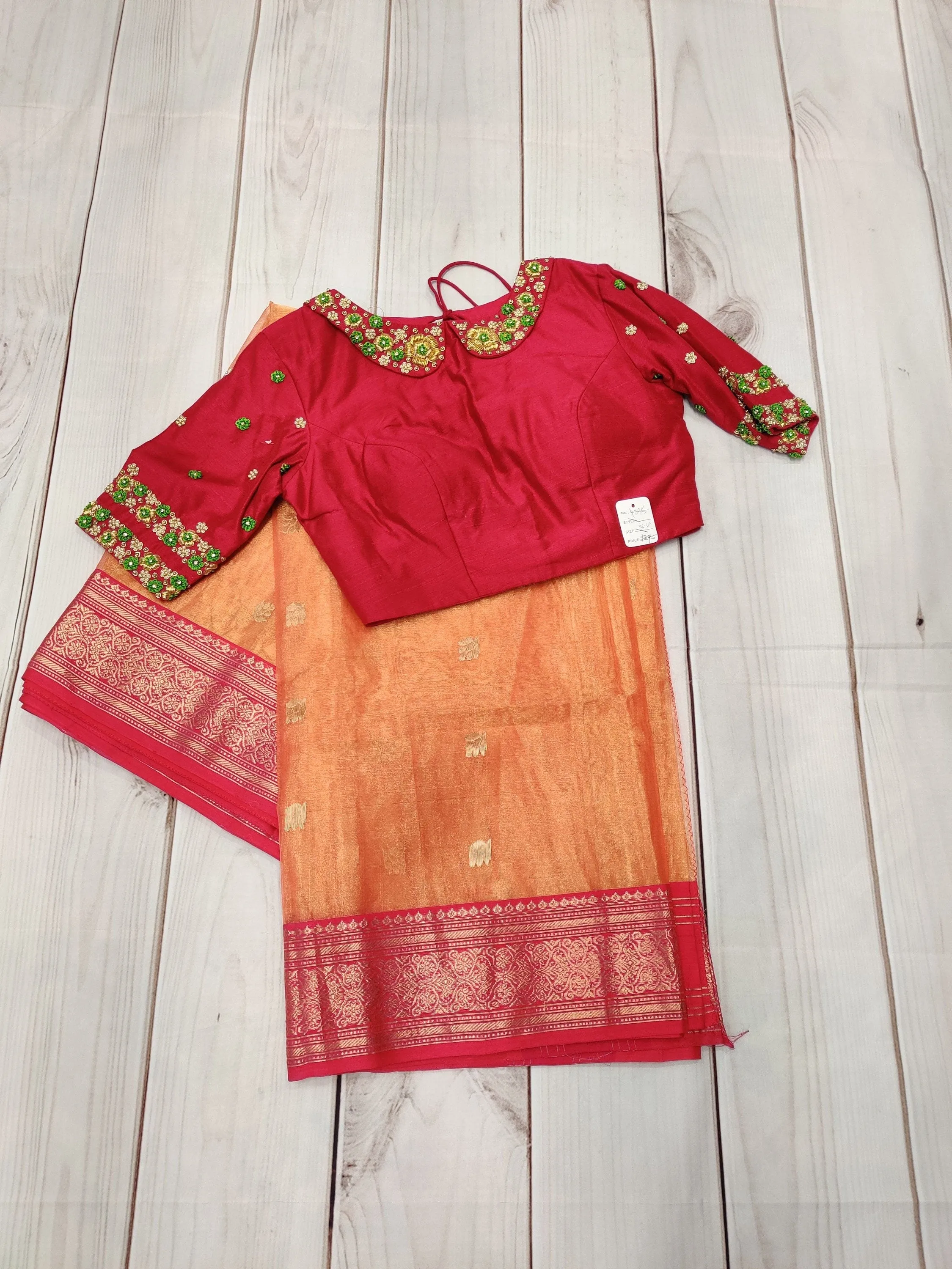 Kora banarasi saree,red Blouse,Saree Belt,Saree stitched blouse,handloom sarees,Ready to wear saree blouse,Stitchedsareeblouse