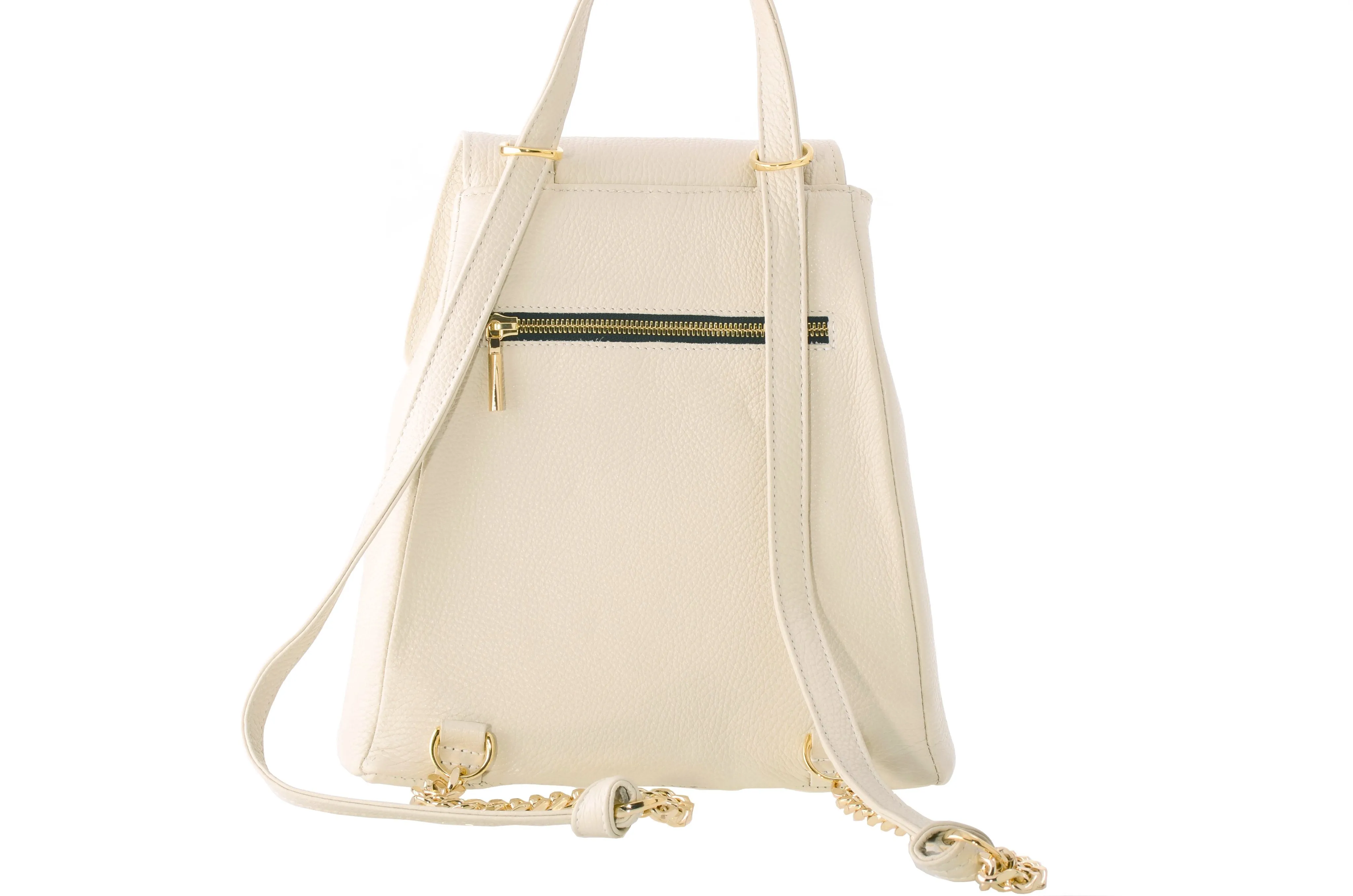 KYLA JOY - Audrey Convertible Leather Backpack