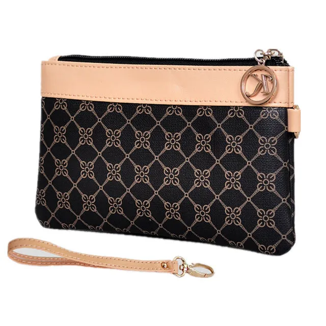 Ladies Fashion Small Clutch Bag Women Floral Casual Weekend Evening handbags Elegant Zipper Packet