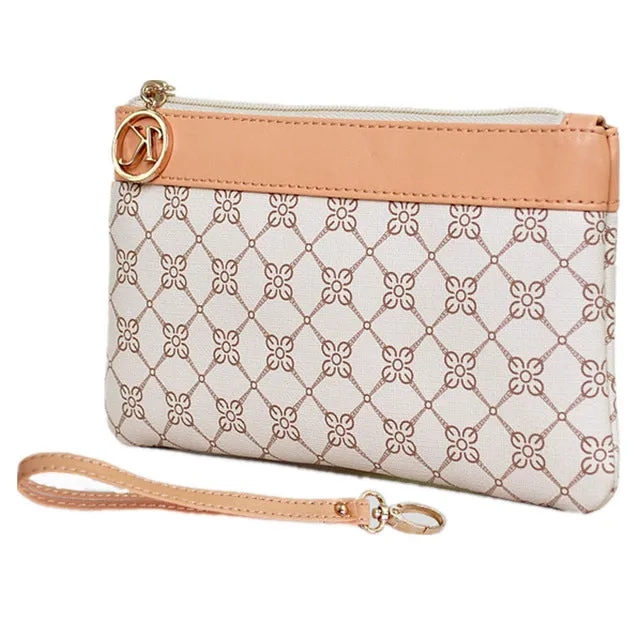 Ladies Fashion Small Clutch Bag Women Floral Casual Weekend Evening handbags Elegant Zipper Packet