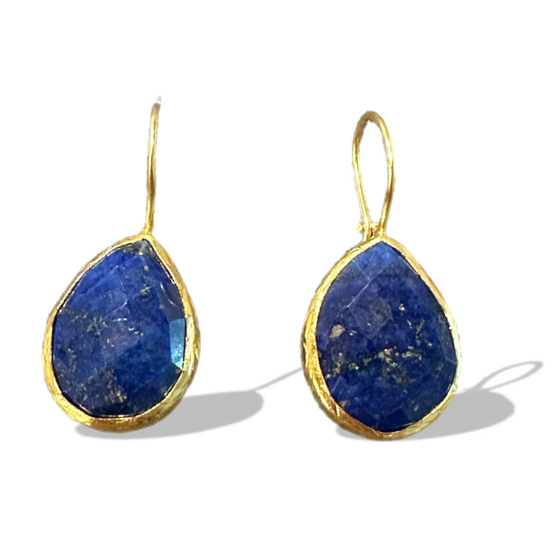 Lapis Lazuli Teardrop Earrings