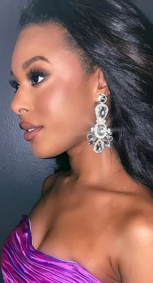 Large Clear Crystal Rhinestone Statement Pageant Earrings | 442144