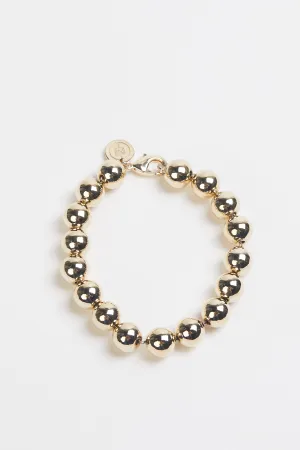 LARGE GOLD BALL BRACELET